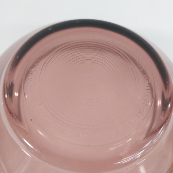 Pyrex Corning 322 Cranberry 1L Glass Mixing Bowl Cookware USA - Picture 5 of 6